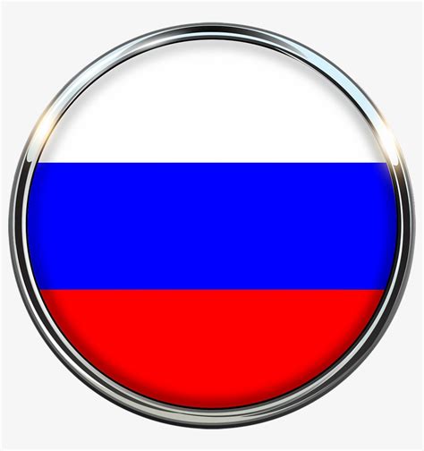 Russia Flag Circle Bandera De Rusia En Circulo Transparent Png
