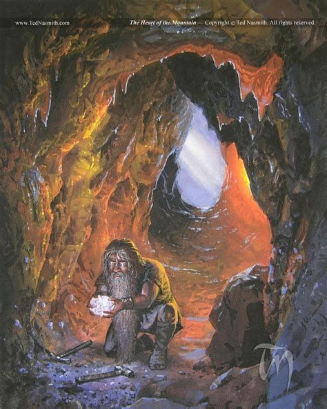 The Heart Of The Mountain By Ted Nasmith The Hobbit Middle Earth
