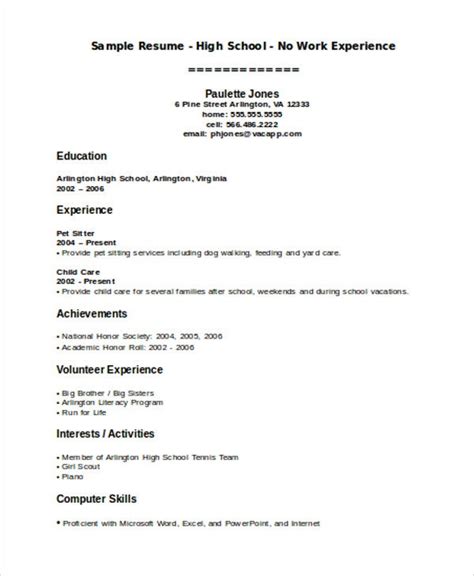 In most cases, the curriculum vitae will be the only way for you to. 15+ Teenage Resume Templates - PDF, DOC | Free & Premium ...