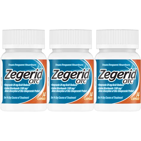 Buy Zegerid Otc Heartburn Relief 24 Hour Stomach Acid Reducer Proton Pump Inhibitor With