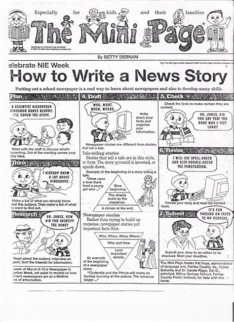 This exercise is only meant to get students exploring news features (such as caption, headline, picture, quotes, etc). WRITE | CARTOON - HOW TO WRITE AN ARTICLE (NEWSPAPERS IN ...