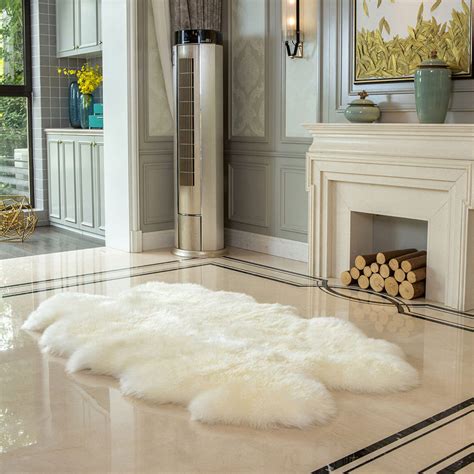 This rug can be used as a plush flooring rug, as part of a bedroom set, as a cosy throw on a sofa or bed, or as a sumptuous article draped over. Windward 100% Sheepskin Quad Rug , Ivory 4.9 (17) | Costco UK
