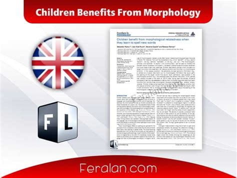 دانلود کتاب Children Benefits From Morphology فرالن