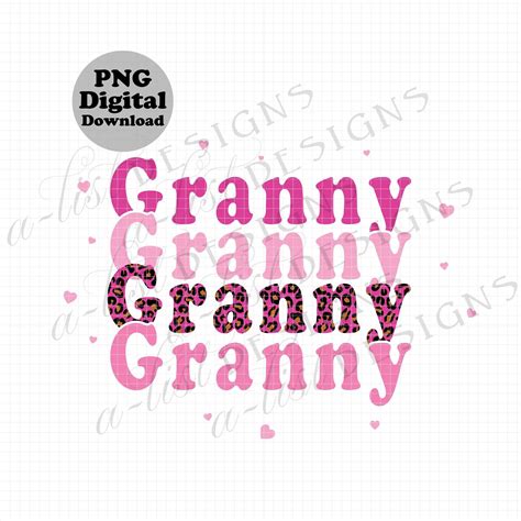 Granny Valentines Leopard Stacked Png Valentines Day Etsy In 2022 Valentines Valentines Day