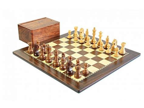 Classic Walnut Style Chess Set And Box Luxury Chess Sets Chess Set