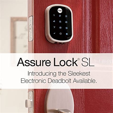 Yale Assure Lock Sl With Zigbee Smart Key Free Touchscreen Keypad