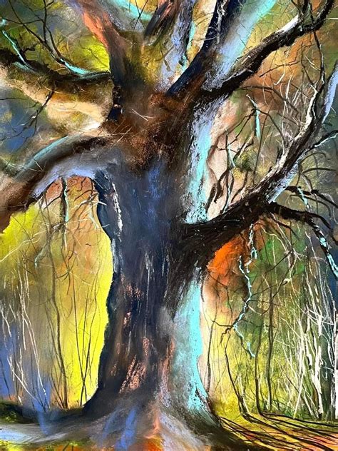 Pin By Ireneellinen On Puut Landscape Art Painting Abstract Tree