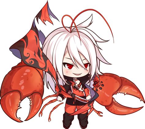 Sprite Boston Lobster Food Fantasy Anime Chibi Fantasy Games