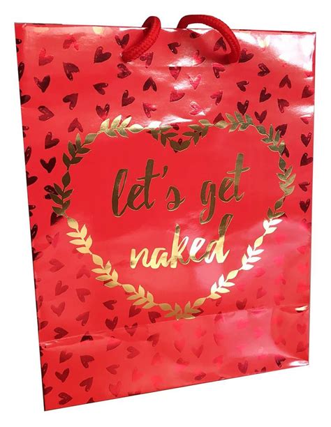 Lets Get Naked Gift Bag GBF520 05402 Lover S Lane