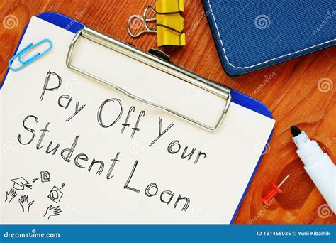 Financial Concept About Pay Off Your Student Loan With Phrase On The