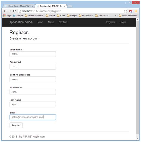 Create Registration Form In Asp Net Mvc 5 Bios Pics