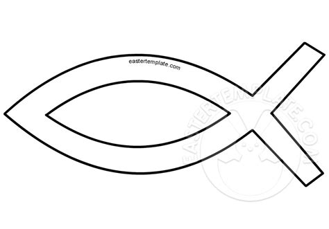 Christian Fish Symbol Template Easter Template