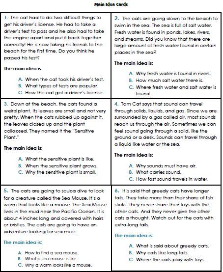 main idea worksheets  grade kindergarten coloring main idea