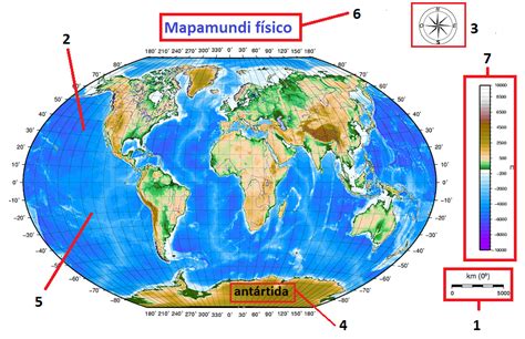 Elementos De Los Mapas Y Planisferios El Globo Terráqueo