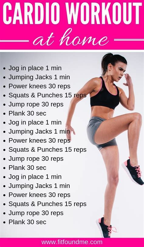 A Successful Cardio Workout Plan At Home Beginner Cardio Workout Plan Cardio Workout Plan