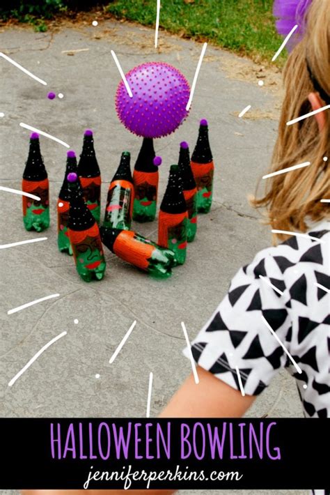 Halloween Bowling Game With Diy Witch Pins Jennifer Perkins Perfect