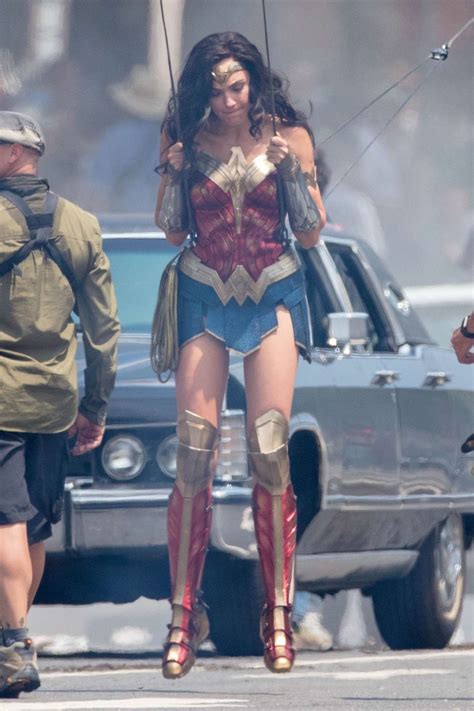 Gal Gadot Filming An Action Sequence For Wonder Woman 1984 16 Gotceleb