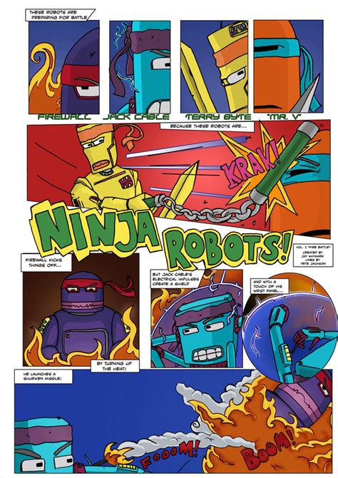 Ninja Robots Vol 1 Page 1 By Morphindel On Deviantart