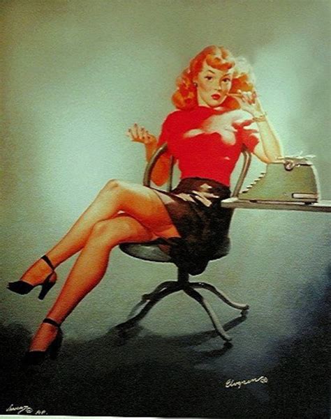 Gil Elvgren Pin Ups Mad Men Office 8x11 Signed Office Pinup Etsy