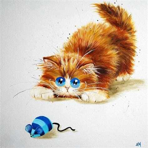 Artandcat · Kim Haskins Uk Кошачьи картины Кошки и котята Кошачий