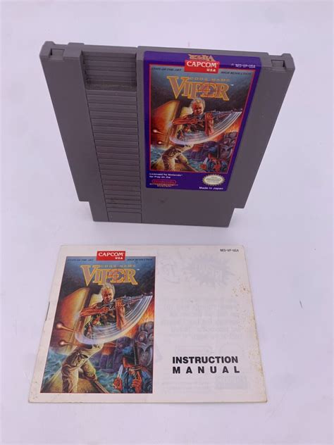 Code Name Viper Nintendo Entertainment System Nes 1990 With Manual