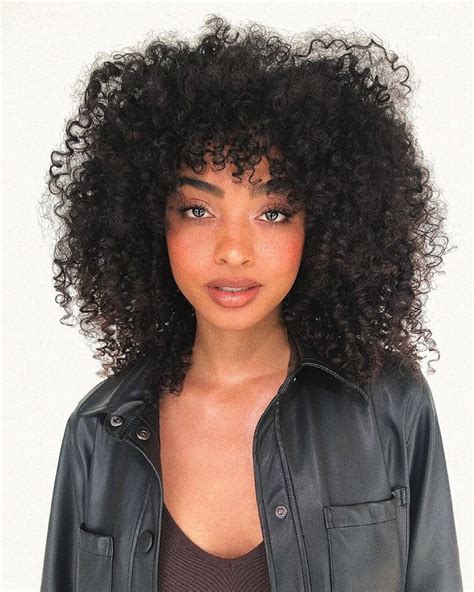 top 48 image curly hair with straight bangs vn