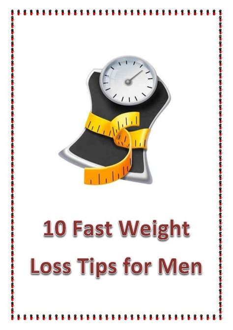 10 Fast Weight Loss Tips For Men