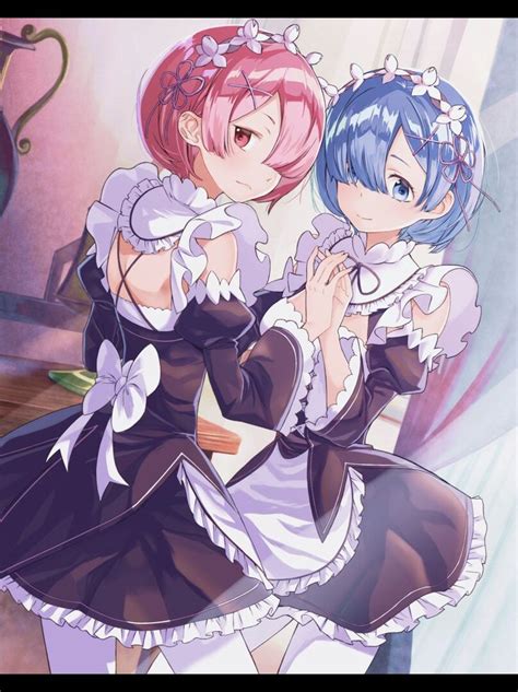 Rem And Ram Rezero Anime Anime Images Ram And Rem