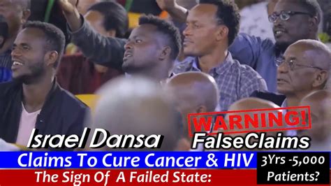False Claims Israel Dansa Claims To Cure Cancer And Hiv 5000 Patients