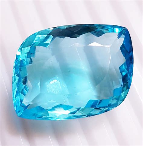 6185 Ct Bright Blue Topaz Fancy Shape Loose Gemstone Best Etsy