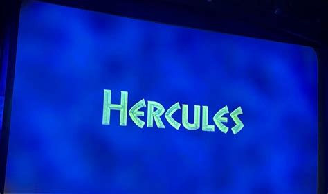 Disneys Hercules The Mythical Musical Adventure The Front Row Center