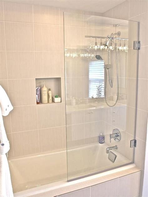 Sunny shower glass door sliding shower enclosure with 3/8 in. More click ... Half Glass Shower Doors Nepinetwork Best ...