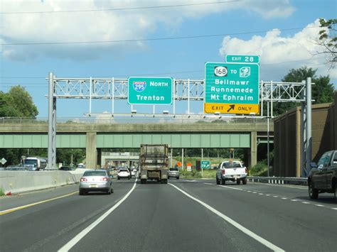 New Jersey Interstate 295 Northbound Cross Country Roads