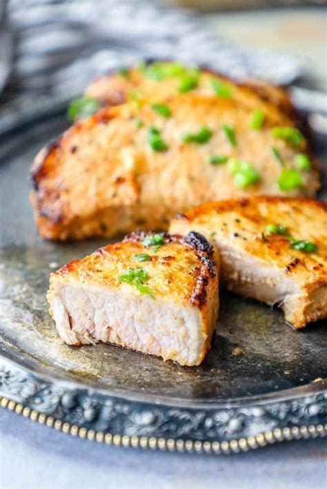 Thin pork chops should be grilled hot and fast, while thicker cuts some recommended recipes are beer brined pork chops, baked pork chops with mushroom sauce, paprika pork chops, and spicy pork chops. Easy Baked Pork Chops Recipe - Sweet Cs Designs | Pork ...