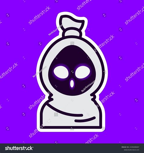 Cute Pocong Indonesian Ghost Vector Illustration Stock Vector Royalty