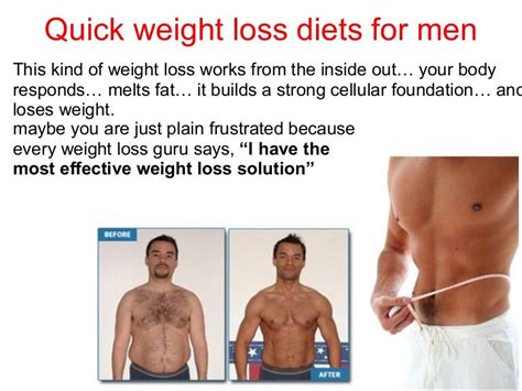 Quick Weight Loss Diets For Men