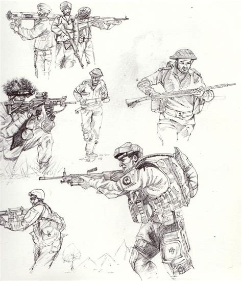 Army Soldiers Pencil Sketch Army Drawing Soldier Drawing Sketches