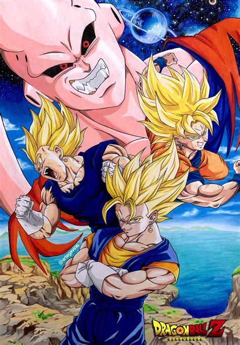 Dragon Ball Z Saga Buu Anime Dragon Ball Super Dragon Ball Artwork Dragon Ball Super Manga