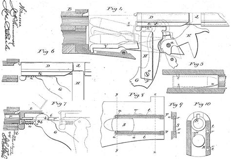 Winchester Model 1886 Us Patent No 306577 Drawings And Resources