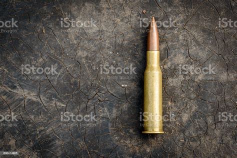 762mm Bullet On Copy Space Background Stock Photo Download Image Now