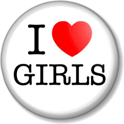 i love heart girls 25mm 1 pin button badge geek chic nerd cute novelty humour ebay