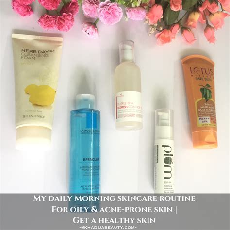 My Daily Morning Skincare Routine For Oily Acne Prone Skinget Healthy Skin