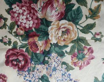 Vintage Cabbage Rose Fabric Cabbage Roses Rose Etsy