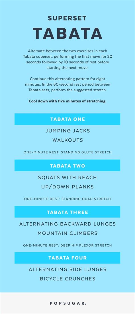 Tabata Workout 40 Minutes Popsugar Fitness