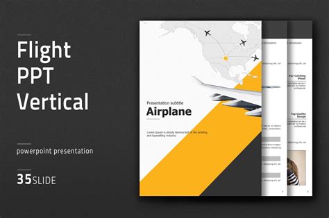 Flight Ppt Vertical ~ Presentation Templates ~ Creative Market