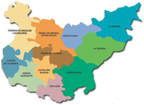 Mapa Y Municipios Provincia De Badajoz Mapas España Descargar E Imprimir