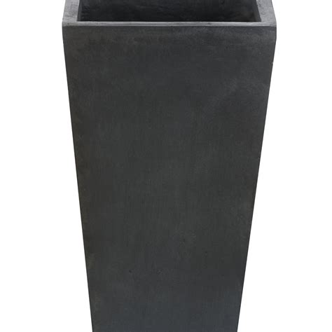 Tall Tapered Square Indoor And Outdoor Mgo Planter Overstock 15004749