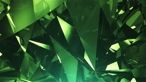 Stock Video Clip Of Abstract Green 4k Diamond Seamlessly Looped