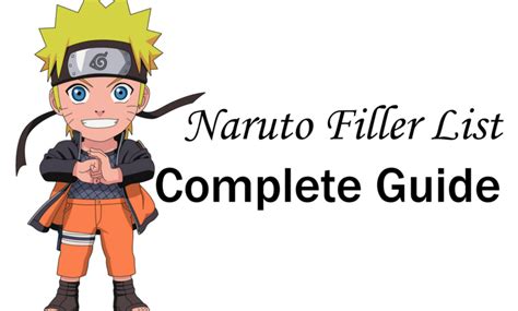 Naruto Filler List Complete Guide