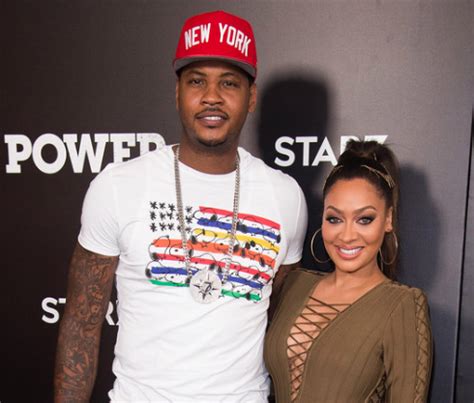 La La Anthony Carmelo Anthony Arent Getting Divorced Right Now The